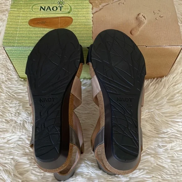 Naot Leather Wedge Sandal - Picture 5 of 5